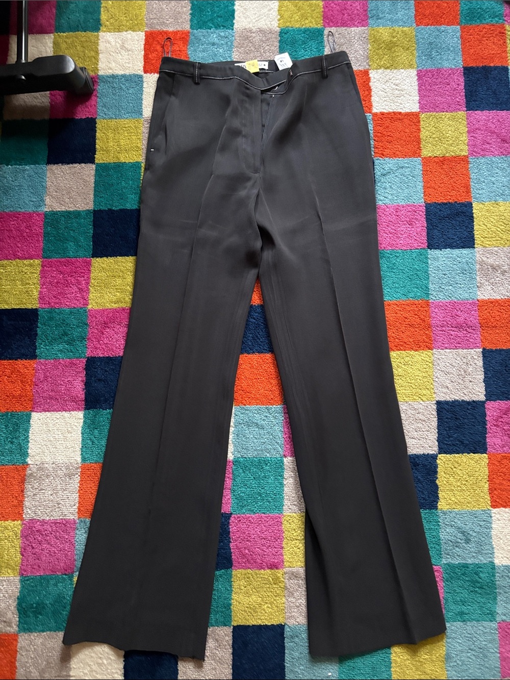 Zara Black Wide-Leg Trousers